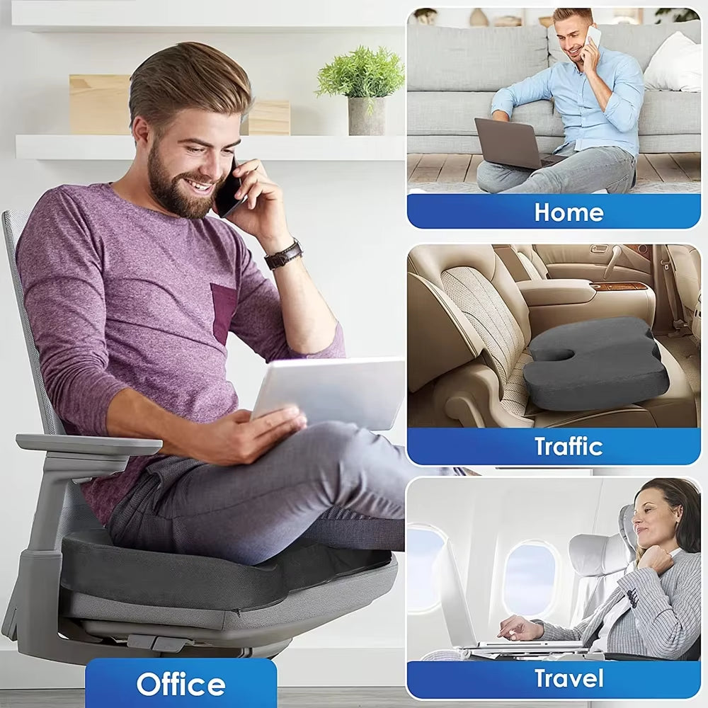Seat Cushion Office Chair Cushions Coccyx Orthopedic Memory Foam U Seat Massage Chair Cushion Pad Car Massage Cushion